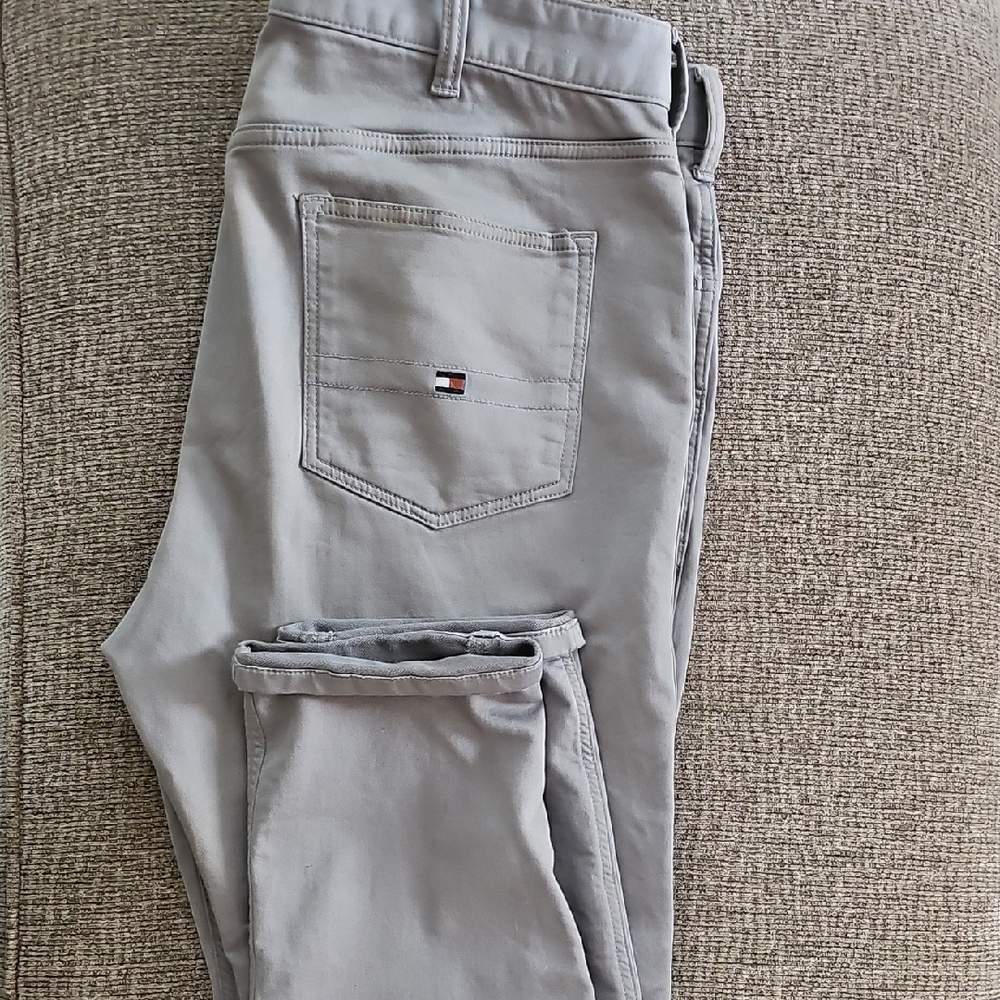 Tommy Hilfiger Gray Slim Fit Pants 36x30